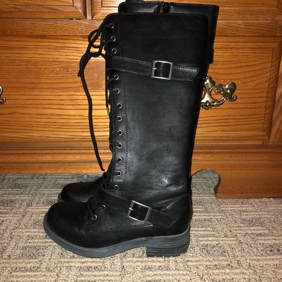 tall combat boots women